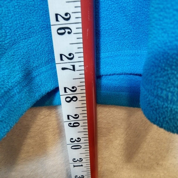 The North  Face Blue Polar Fleece jacket 3/4 zip style large pullover high neck - Picture 9 of 9